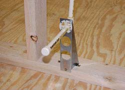A-1 pipe bracket in use