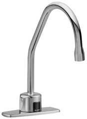 battery powered sensor operated hand washing faucets