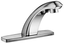 Sloan sensor operated hand washing faucet w/ metal throat plate #ETF880