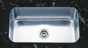 single bowl kitchen sink