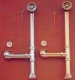 Sign of the Crab waste overflow w/ escutcheon