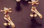 old fashion widespread lav faucets from sign of the crab