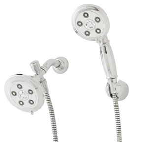 example of Alexandria handheld shower, shown in chrome