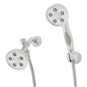 example of Caspian handheld shower, shown in chrome