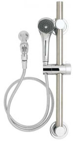 example of ADA handheld shower, shown in chrome