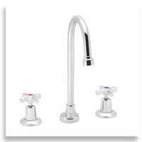To widespreak gooseneck bathroom faucets from Speakman