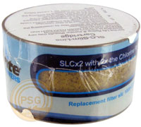 picture of the SLC slim line replacement shower filter cartridge