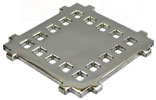 Photo of the Cinema square stainless steel drain cover