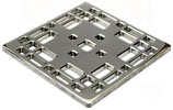 Photo of the Craftsman square stainless steel drain cover