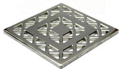 Photo of the Lattice square stainless steel drain cover