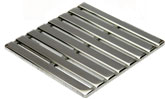 Photo of the Parallel square stainless steel drain cover