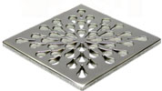 Photo of the Splash square stainless steel drain cover