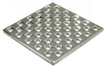 Photo of the Weave square stainless steel drain cover