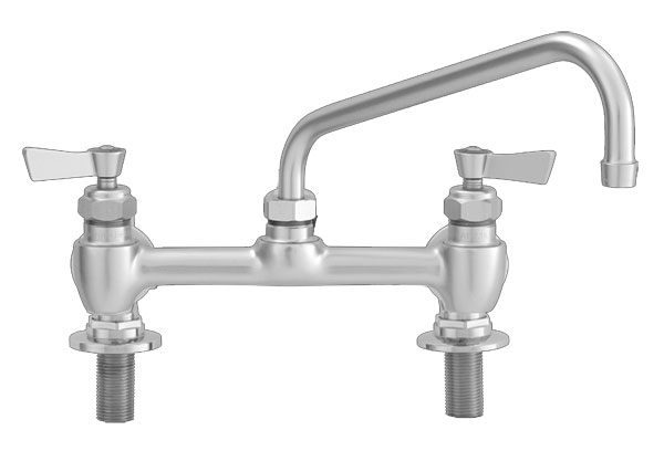 8 Inch Deck Mount Faucet by Fisher Fisher 8 inch deck mount stainless steel commercial faucet