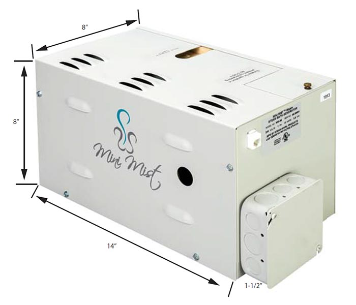 Steam-Whirl residential steam generator - Mini Mist™ Standard Series