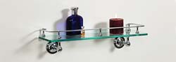Glass Shelf with Rail