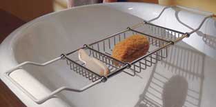 vintage wire bath caddy