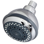 Three Spray Showerhead in Chrome