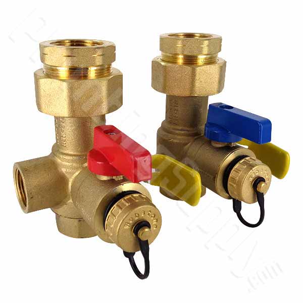 Tankless water heater isolation valves