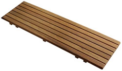 photo of adjustable teak bath seat / shelf