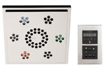 Example of the modern recessed edge style premium light and music package