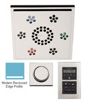 Example of the modern recessed edge style premium home spa package