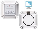 Example of the deco edge style temp-touch steam shower control kit