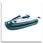 image of a coiled hoses with wand spray