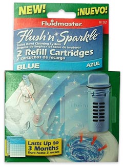 Toilet bowl cleaning system refill