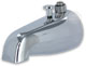 image of 1/2 to 3/4 inch diverter tub spout with 3/8 top outlet