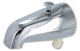 image of 1/2 to 3/4 inch wall style tub spout with diverter and 1/2 bottom outlet