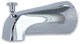 Photo of a diverter style chrome tub spout