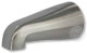 standard front style 1/2 inch size non-diverter tub spout