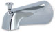image of front style 3/4inch diverter tub spout