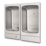 Recessed drinking fountains