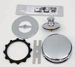 Universal NuFit Push-Pull Tub Drain Trim Kit with Innovator snap on overflow plate