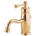 polished brass faucet