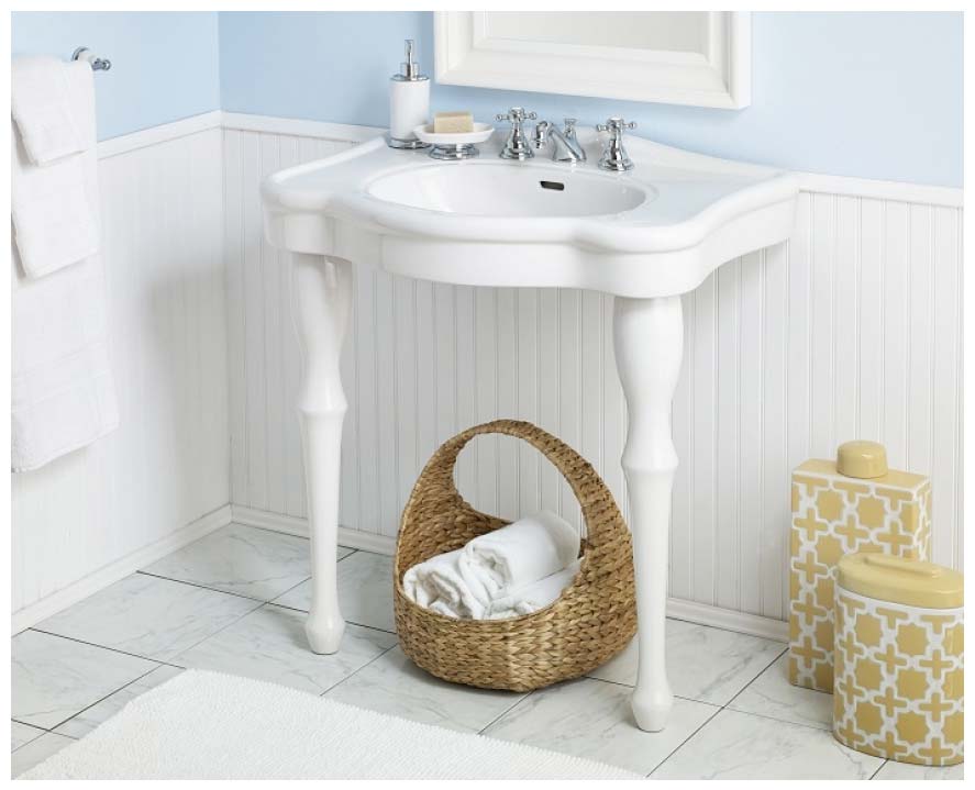 small bathroom console sinks