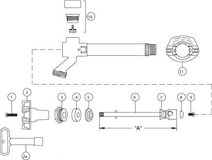 Freeze Proof Anti Siphon Sillcock