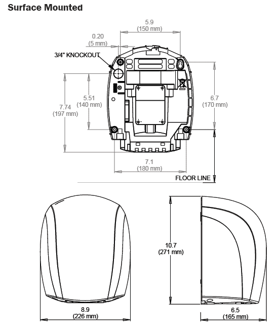 World Dryer automatic commercial hand dryers reduce waste and save energy
