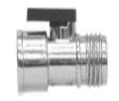 one way zinc garden hose ball valve