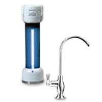 Example of the 300 series filter with chrome Bora Bora faucet