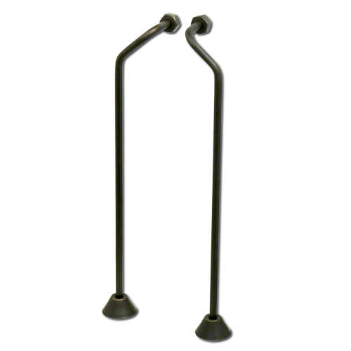 double offset supply line set, shown in satin nickel