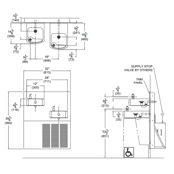 ADA Compliant, Barrier Free Water Coolers by Acorn Aqua