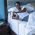 ADA compliant bedside support bars