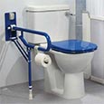 ADA compliant fold up support bars