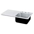 Stainless steel ADA compliant kitchen/utility sink with drainboard