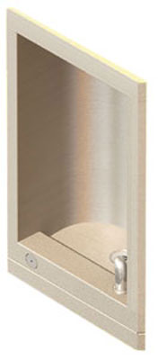 example of the stainless steel recessed drinking fountain