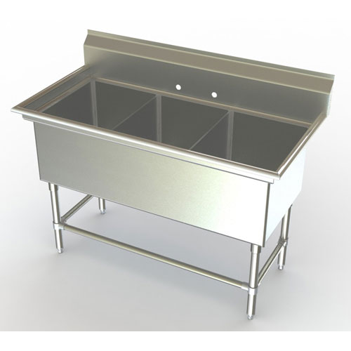 Aero three compartment NSF sink