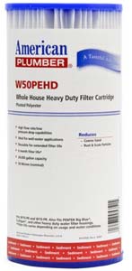 American Plumber W50PEHD replacement filter cartridge